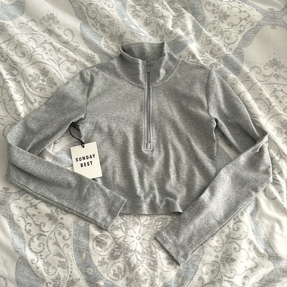 Sunday Best Cropped Half Zip